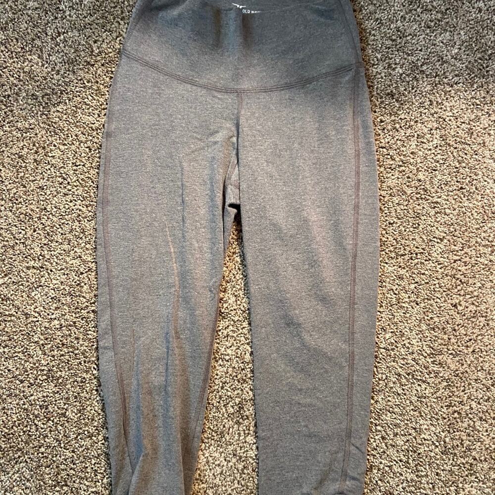 Old navy active go dry gray leggings size small capri - Picture 1 of 3
